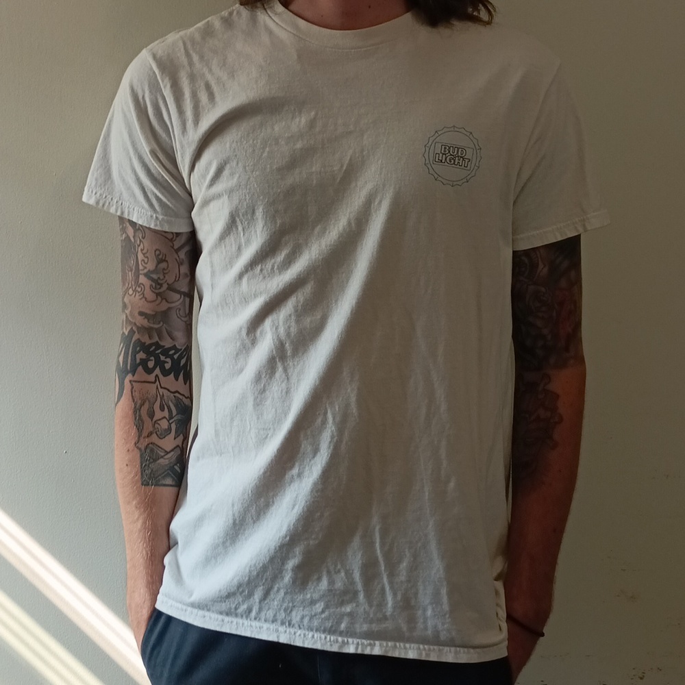 Unisex Bud Light White tee